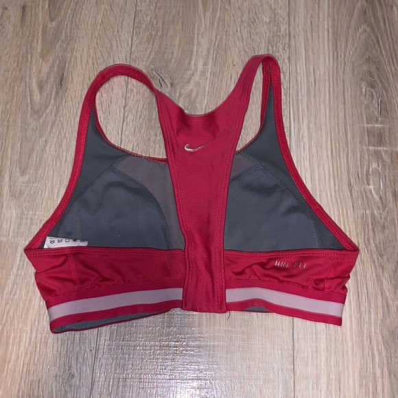 Nike pink racerback athletic workout sports bra - Picture 2 of 4